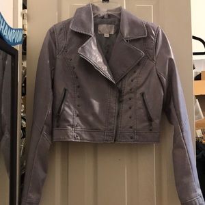 Faux leather jacket